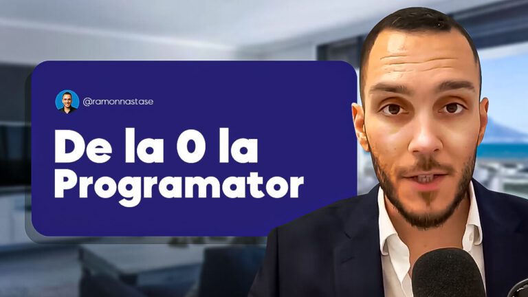 Devino Programator Web in 12 luni, de la zero, TEACHBIT RAMON NASTASE